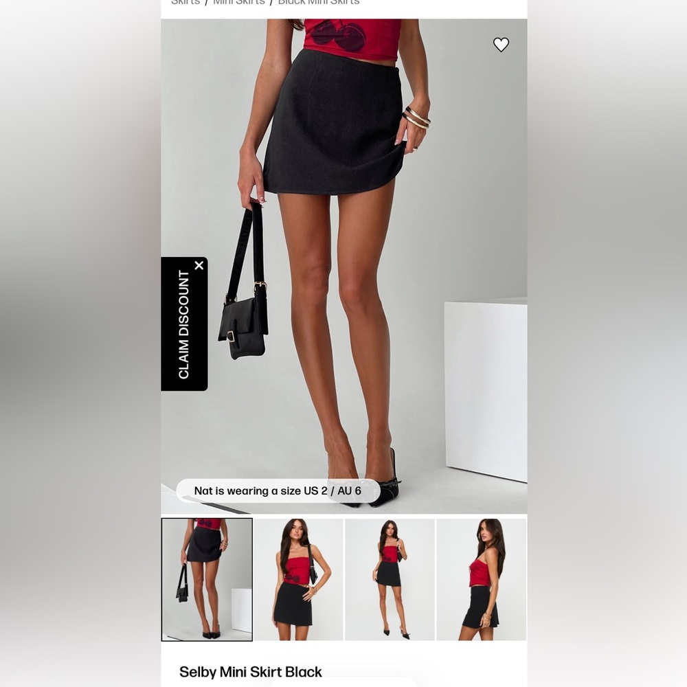 Princess Polly Selby Mini Skirt